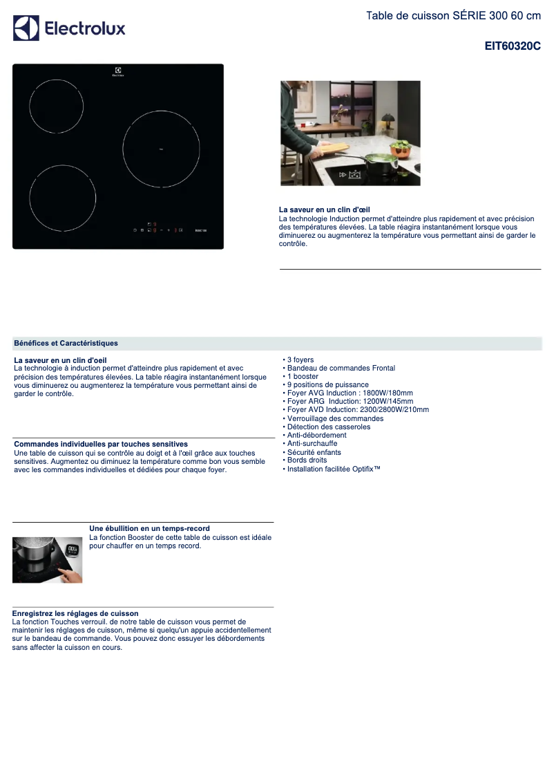 First page image of the manual for EIT60320C