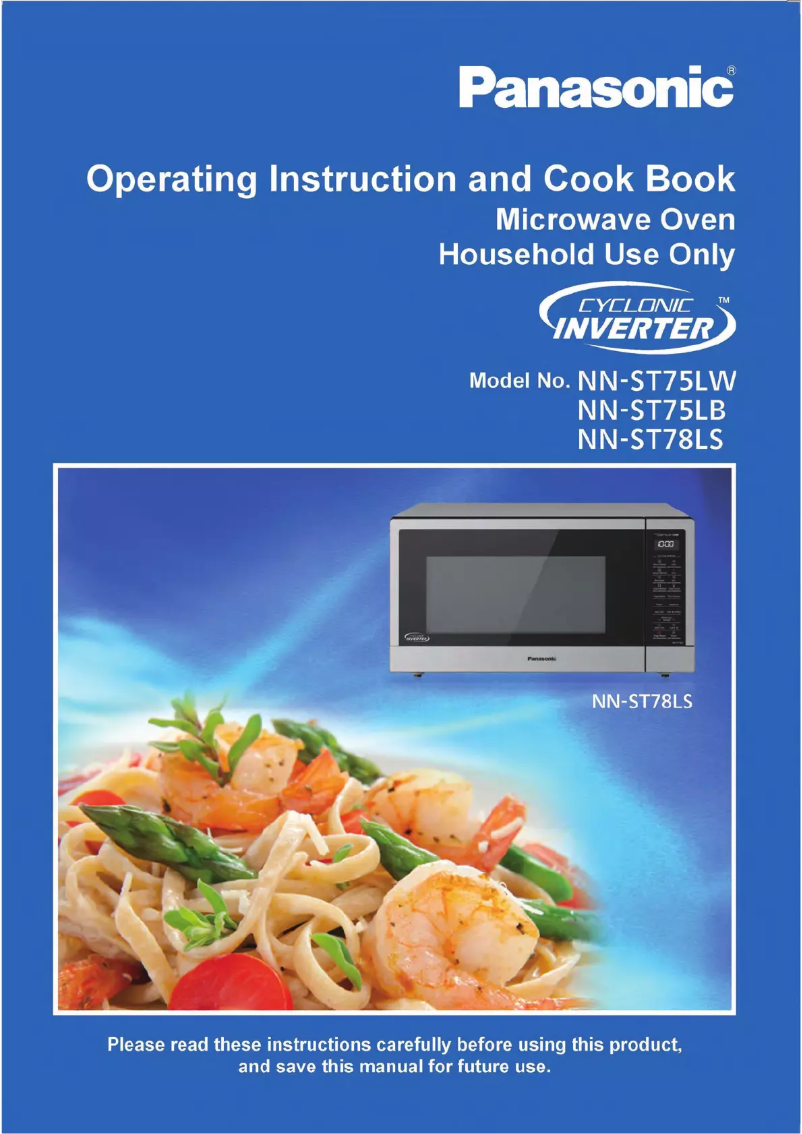 First page image of the manual for Cyclonic Inverter NN-ST75LB