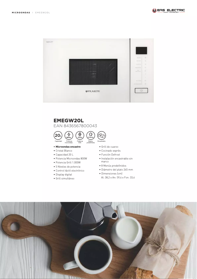 First page image of the manual for EMEGW20L