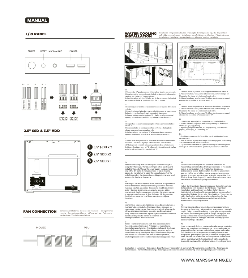 First page image of the manual for MC-400