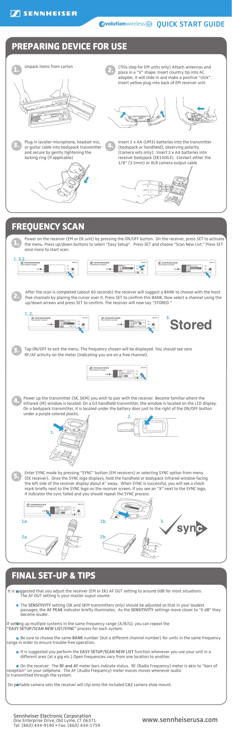 First page image of the manual for Evlution Wireleess G3