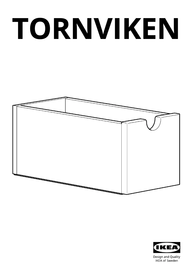 Page 1 of the manual User Manual Ikea TORNVIKEN 903.590.04