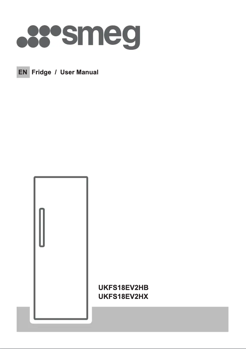 Page 1 of the manual User Manual Smeg UKFS18EV2HB