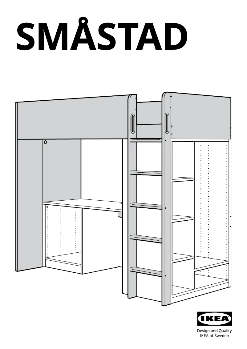 Page 1 of the manual User Manual Ikea SMÅSTAD 504.540.41