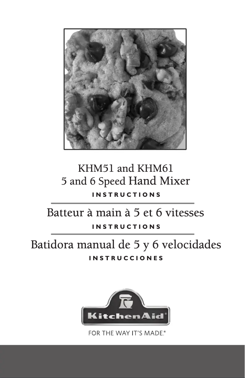 First page image of the manual for KHM512GU