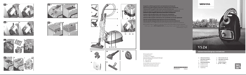 Page 1 of the manual Instruction Manual Siemens VSZ4GA33CH