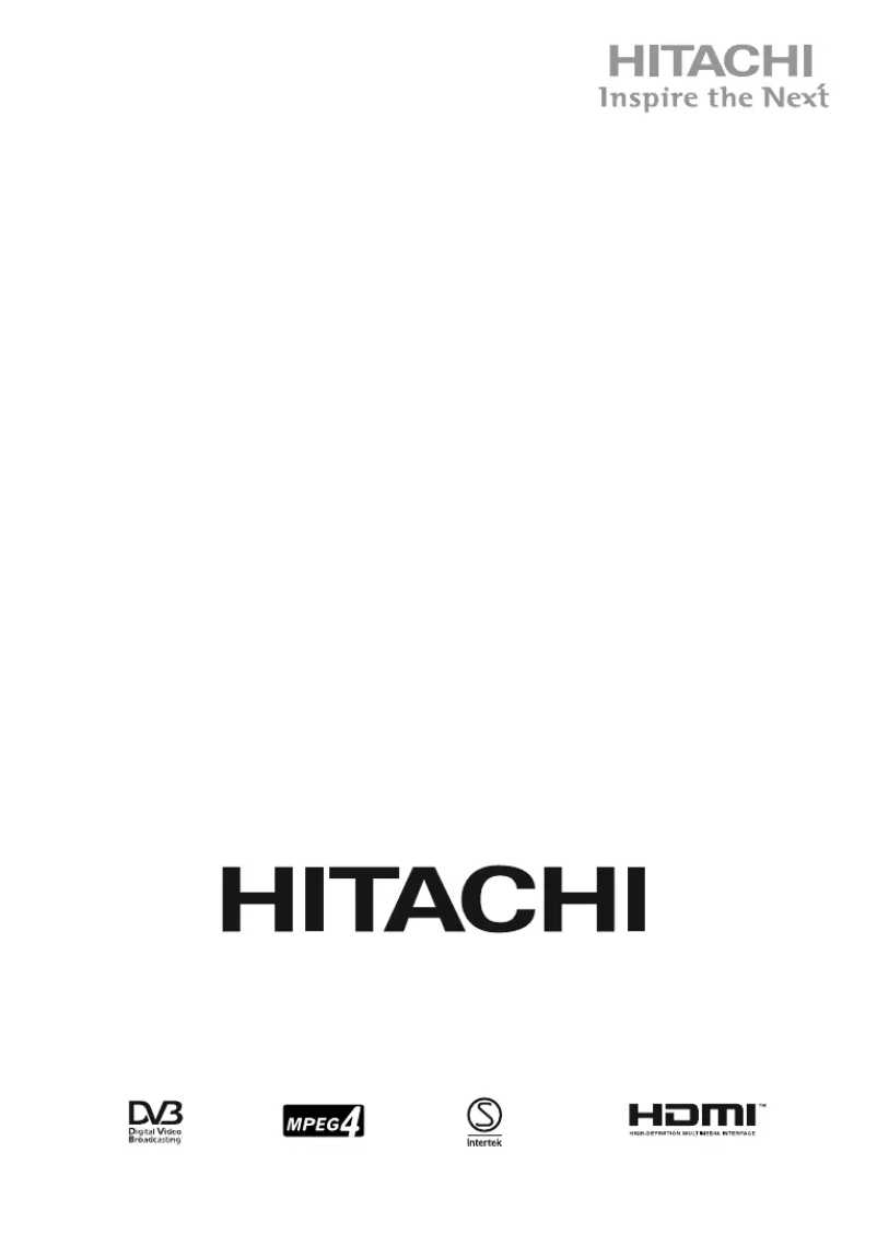 Page 1 of the manual User Manual Hitachi 24HB4J65