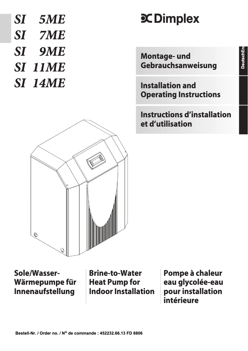 First page image of the manual for SI5ME