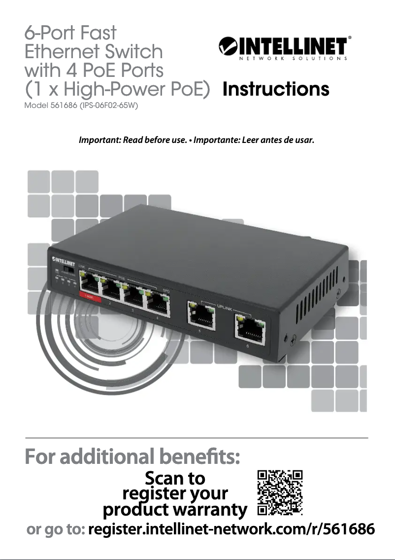 Page 1 of the manual User Manual Intellinet 561686