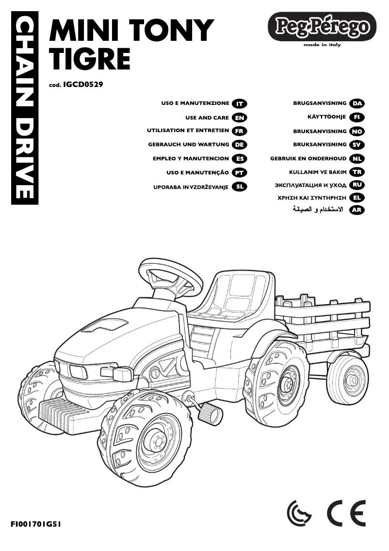 Page 1 of the manual User Manual Peg Perego Mini Tony Tigre