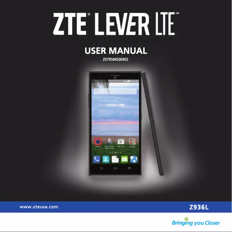 Page 1 of the manual User Manual ZTE Lever LTE Z936L