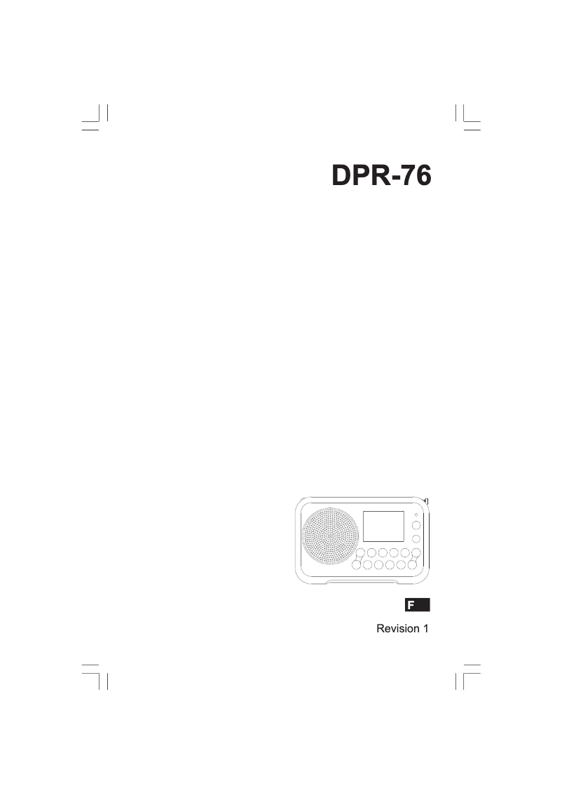 Page 1 of the manual User Manual Sangean DPR-76