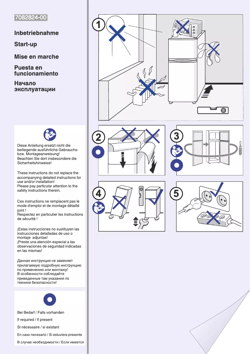 Page 1 of the manual User Manual Liebherr CTP 2121 Comfort