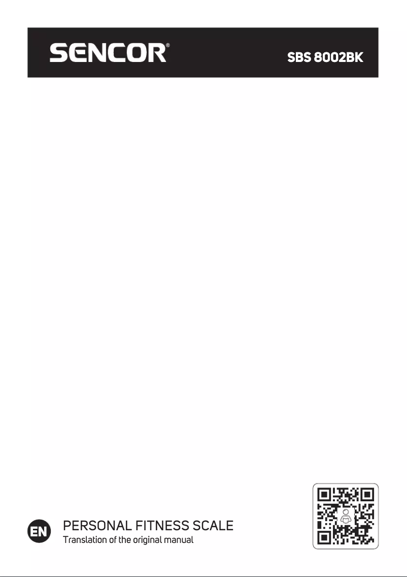 First page image of the manual for SBS 8002BK