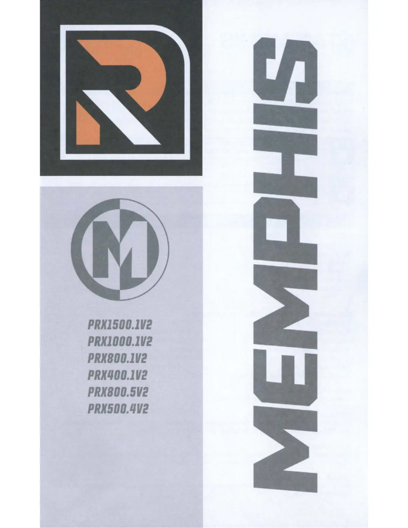 First page image of the manual for PRX1000.1V2