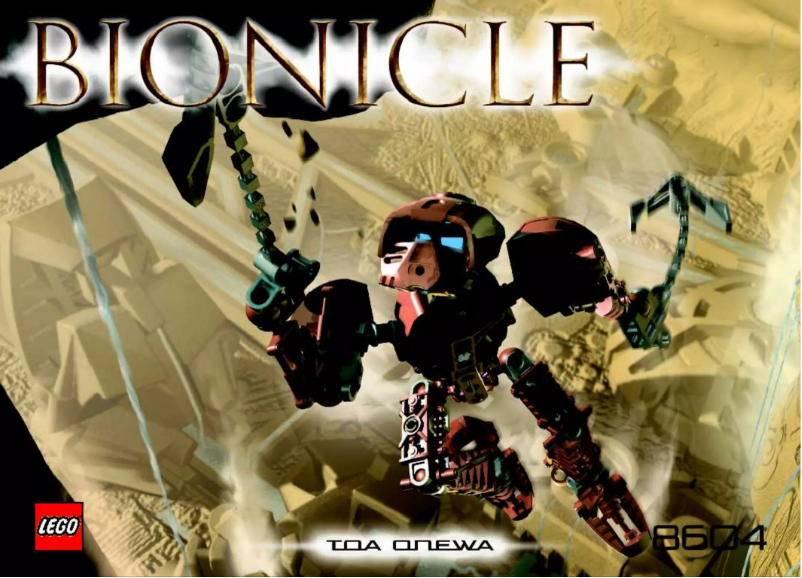 First page image of the manual for Bionicle 8604