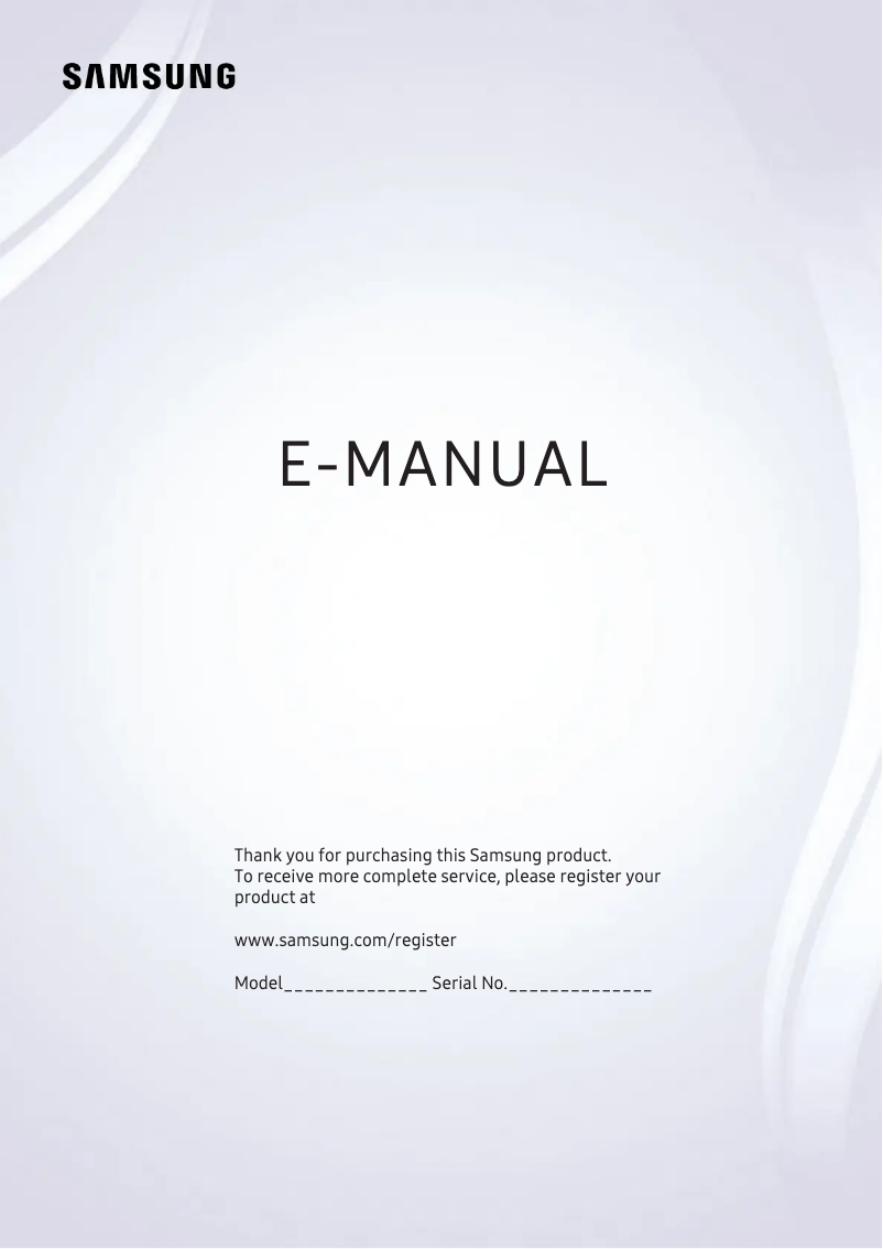 First page image of the manual for T24H390SIX