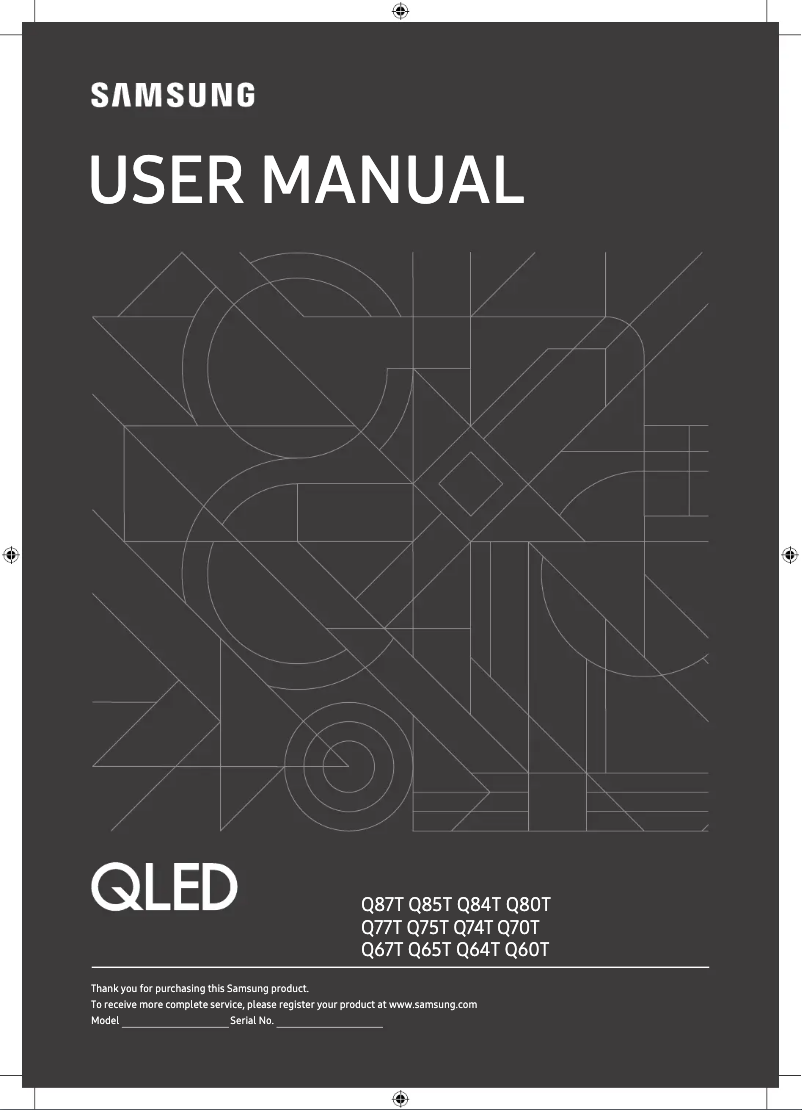 Page 1 of the manual User Manual Samsung GQ50Q67TGU