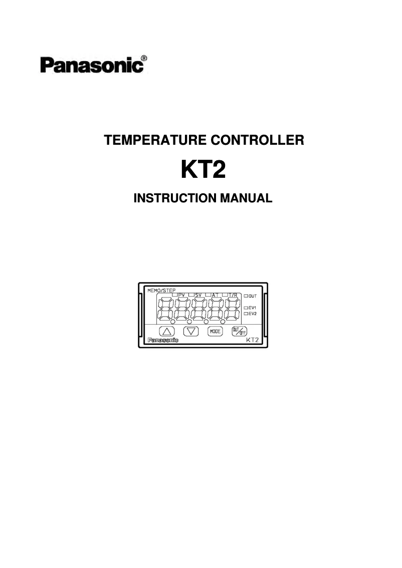 First page image of the manual for KT2