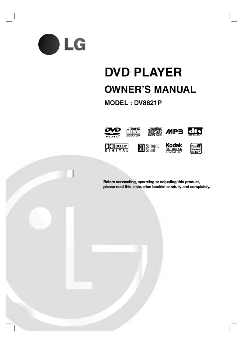 First page image of the manual for DV8088P