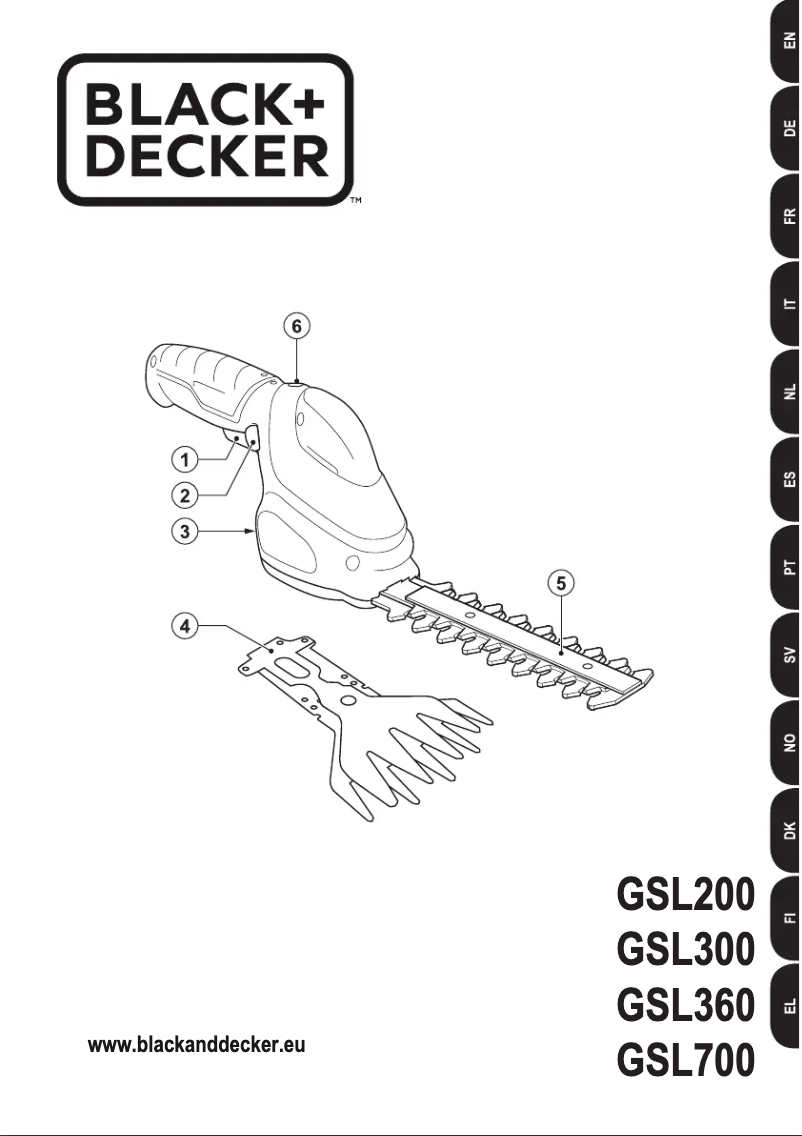 First page image of the manual for GSL200