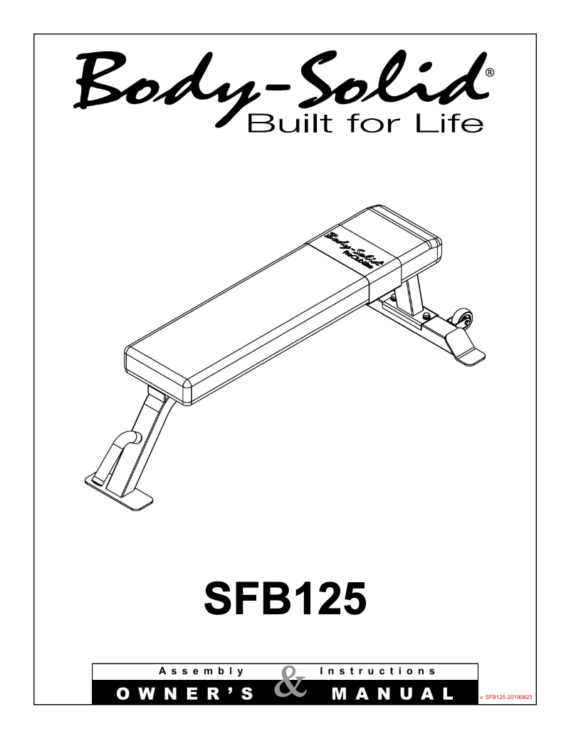 Page 1 of the manual User Manual Body-Solid SFB125