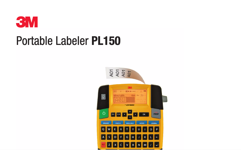 First page image of the manual for PL150