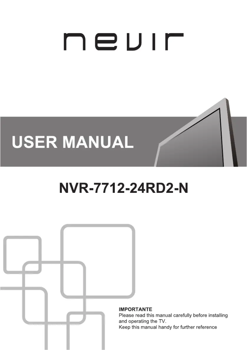 First page image of the manual for NVR-7712-24RD2-N
