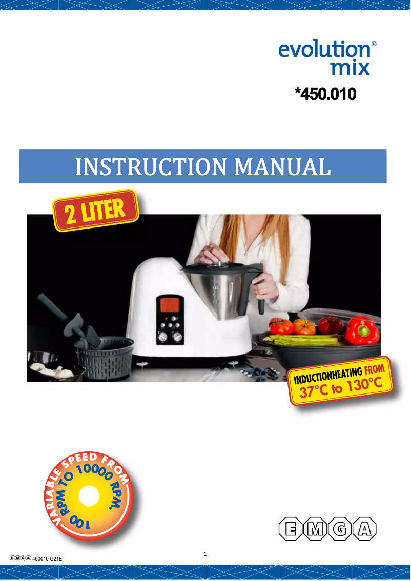 First page image of the manual for 450010