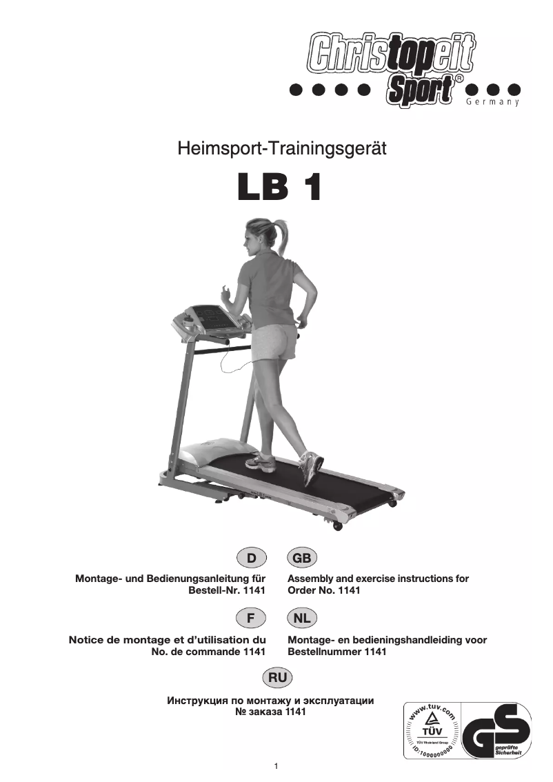 First page image of the manual for LB 1