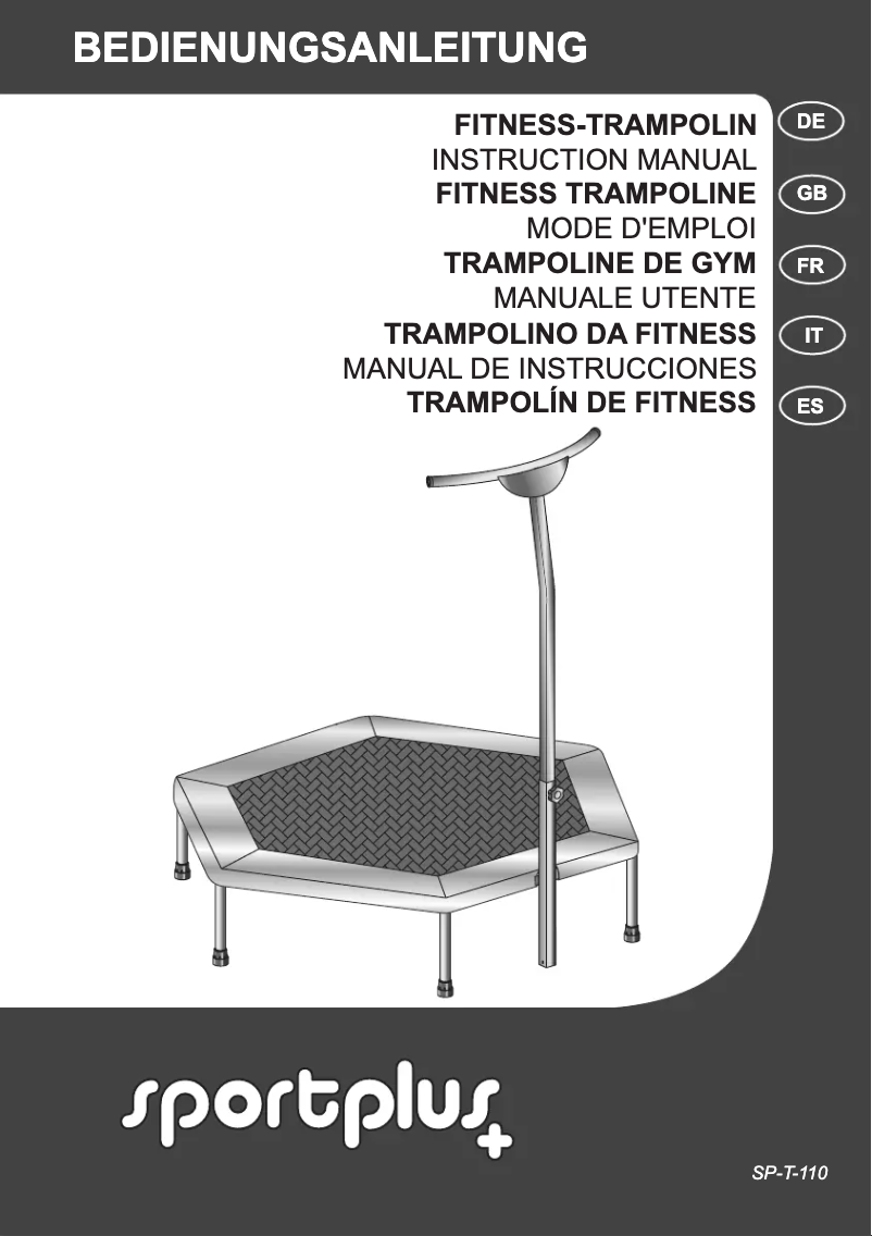 Page 1 of the manual User Manual SportPlus SP-T-110