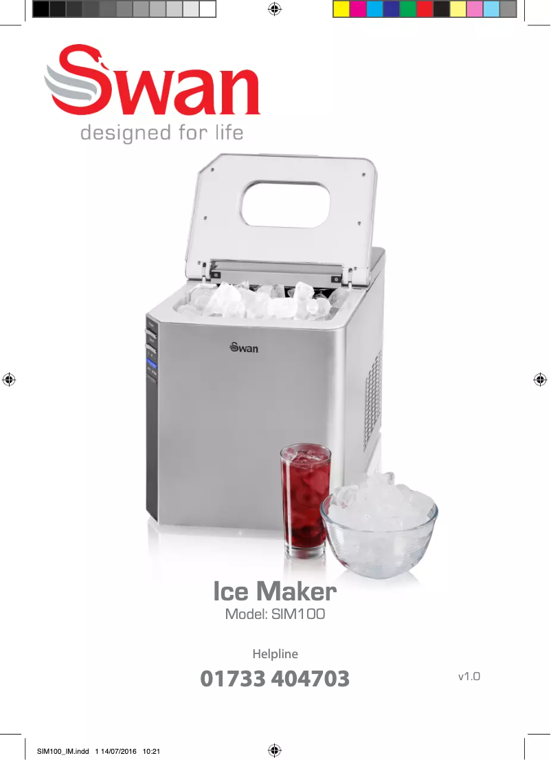 First page image of the manual for SIM100