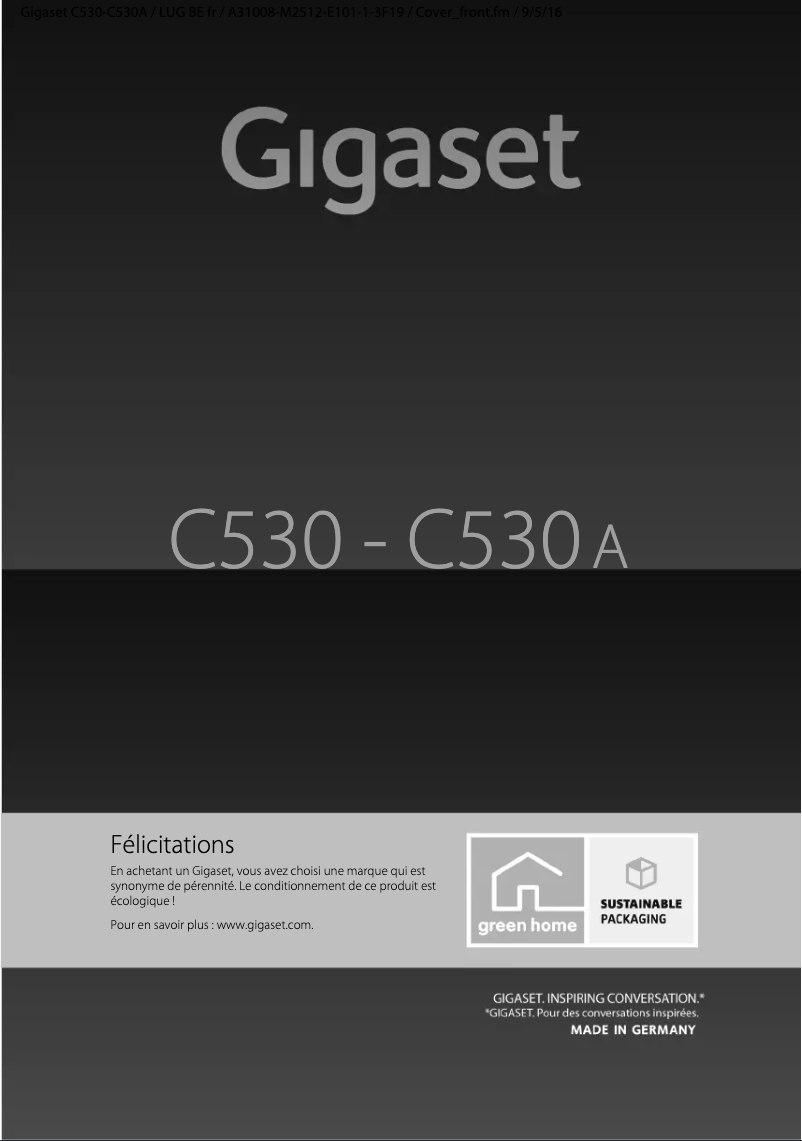 First page image of the manual for C530A