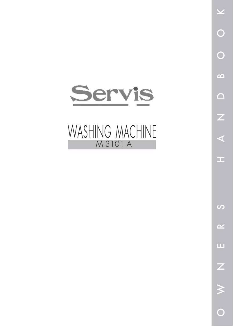 Page 1 of the manual User Manual Servis M3101A