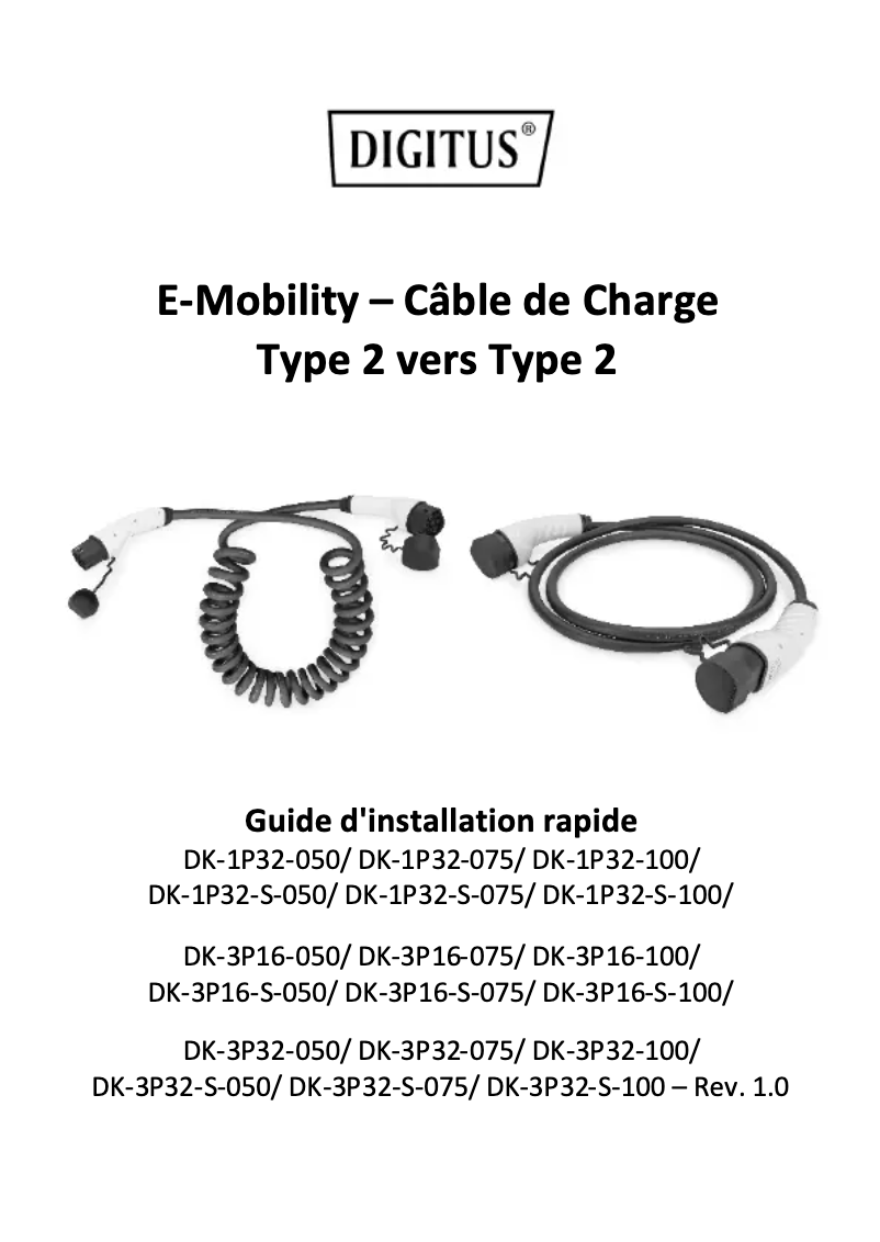 Page 1 of the manual User Manual Digitus DK-1P32-075