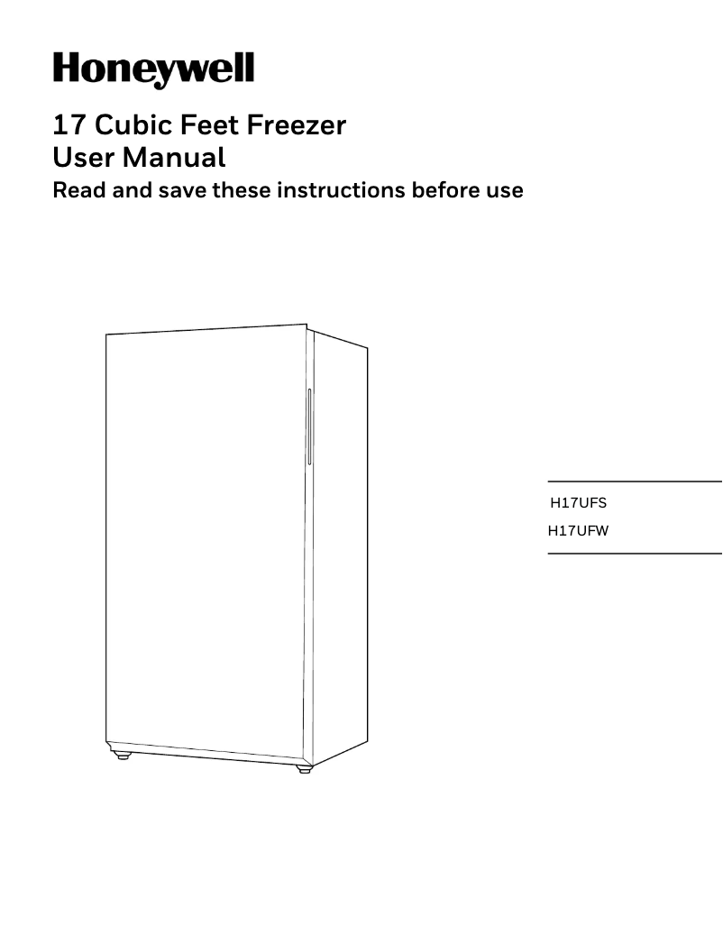 First page image of the manual for H17UFW