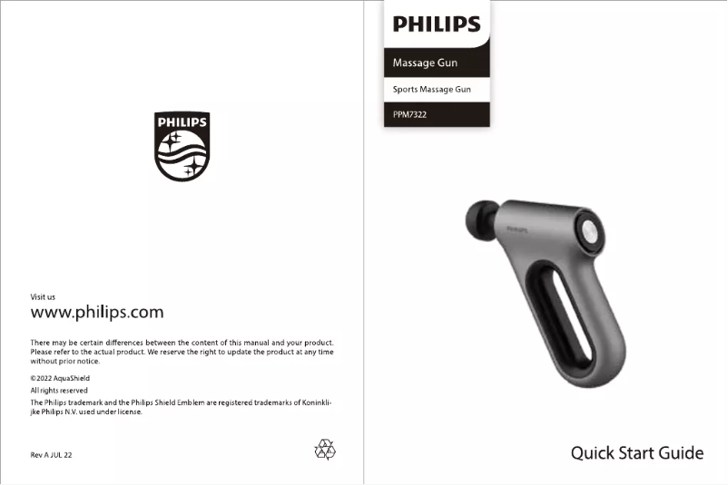 First page image of the manual for PPM7322