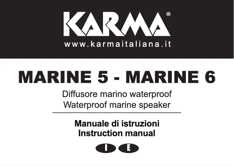 First page image of the manual for MARINE 5