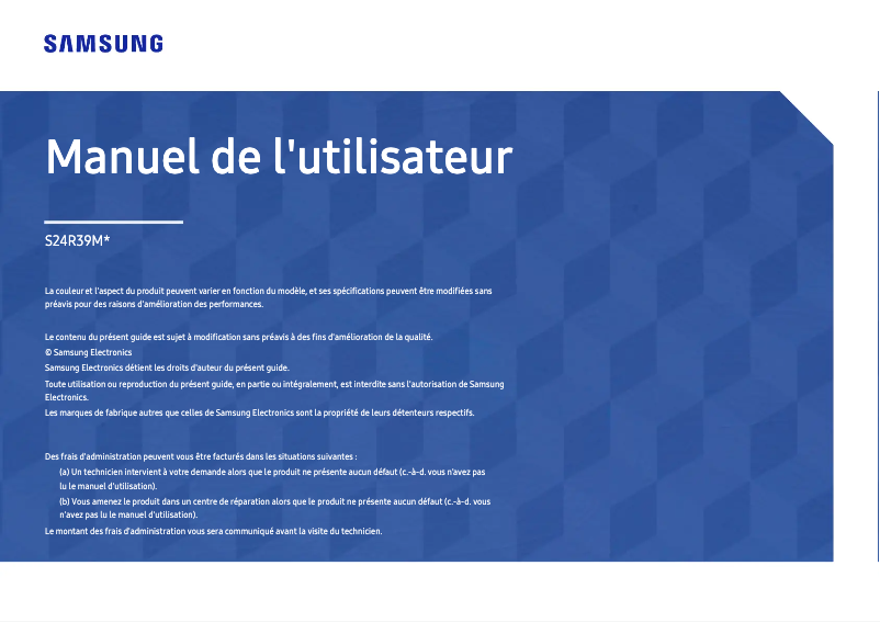 Page 1 of the manual User Manual Samsung S24R350FZU