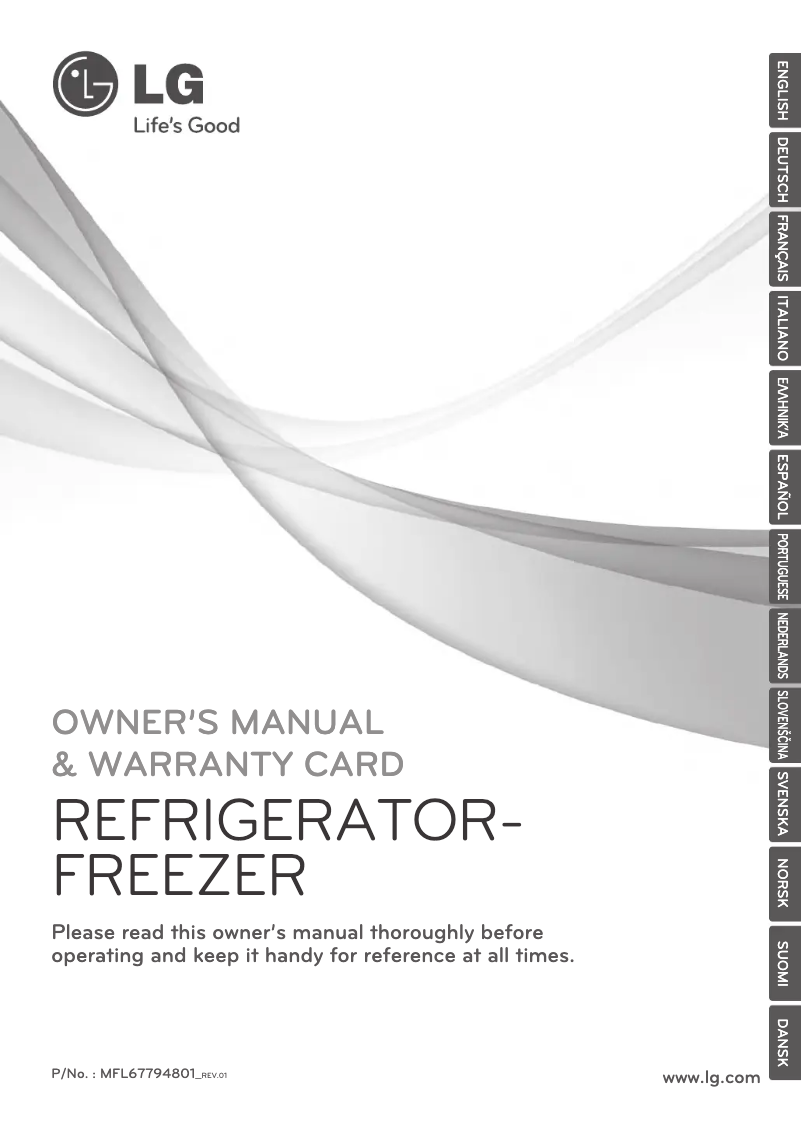 First page image of the manual for GBB539PVCPB