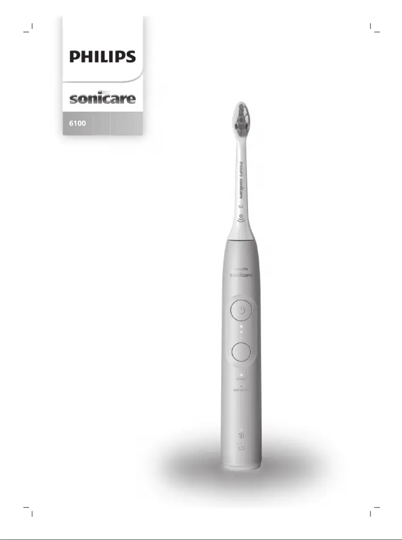 First page image of the manual for Sonicare 6100 HX7406