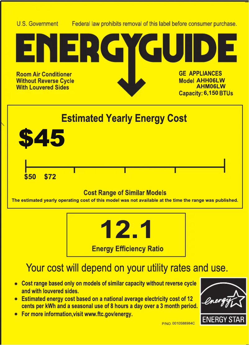 First page image of the manual for AHH06LW
