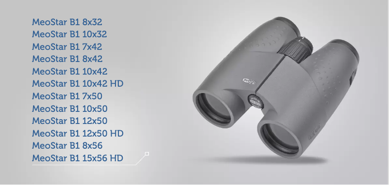Page 1 of the manual User Manual Meopta MeoStar B1 12x50