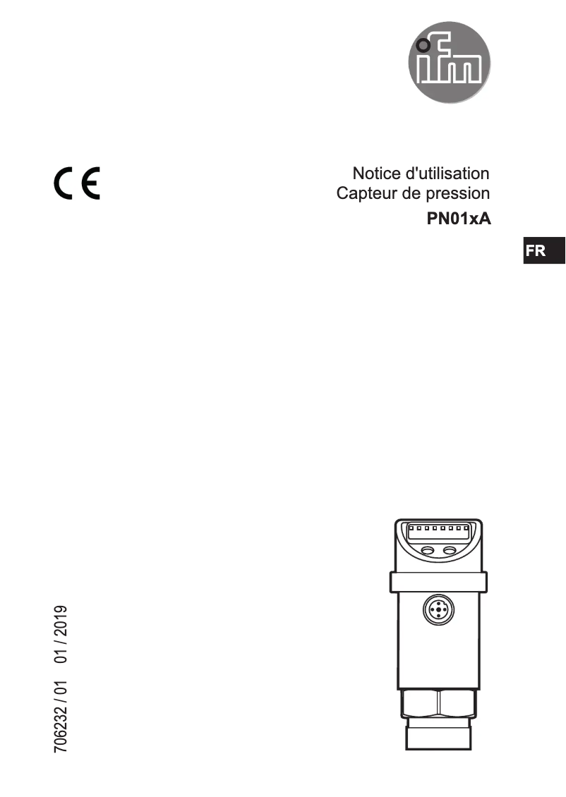 Page 1 of the manual User Manual IFM PN014A