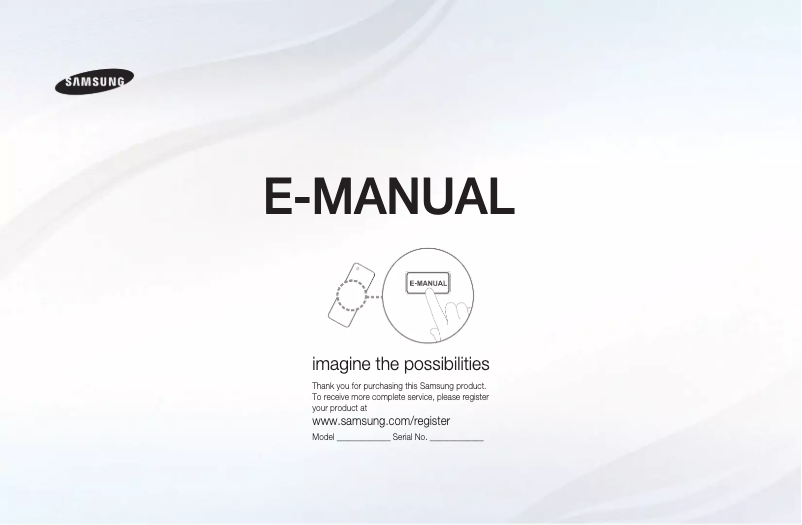 Page 1 of the manual User Manual Samsung UA32D4020N