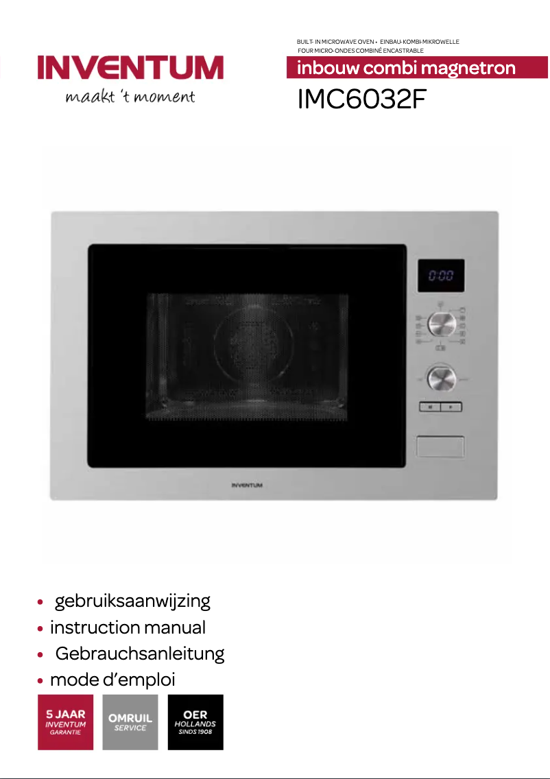 First page image of the manual for IMC6032F