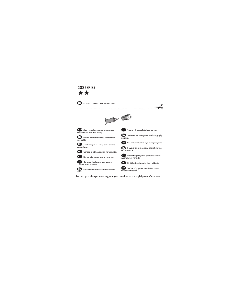 First page image of the manual for SWV4158S