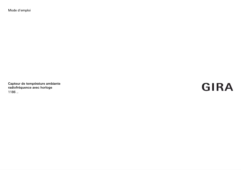 First page image of the manual for 1186