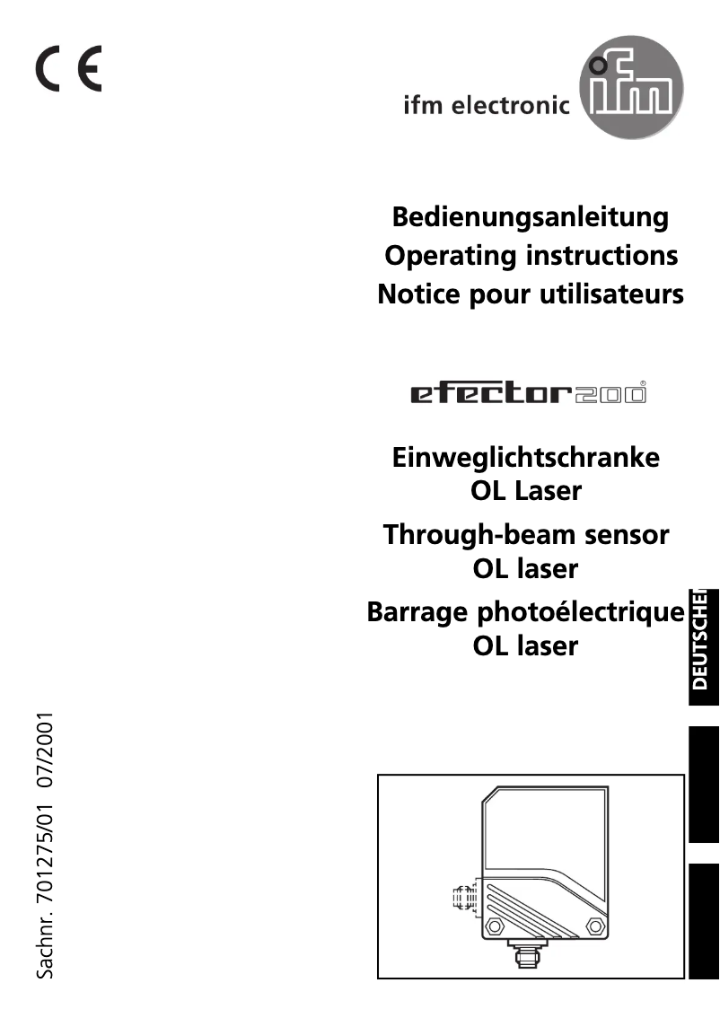 First page image of the manual for OL5019