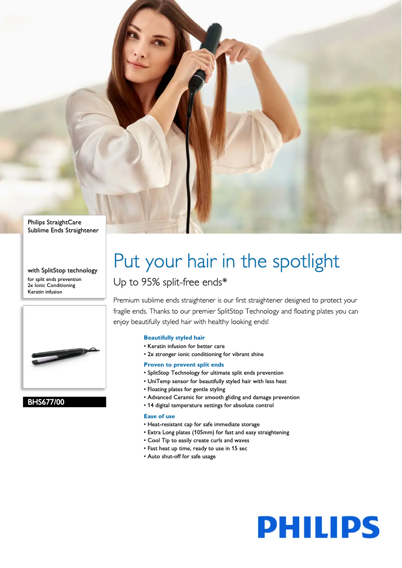 First page image of the manual for StraightCare BHS677